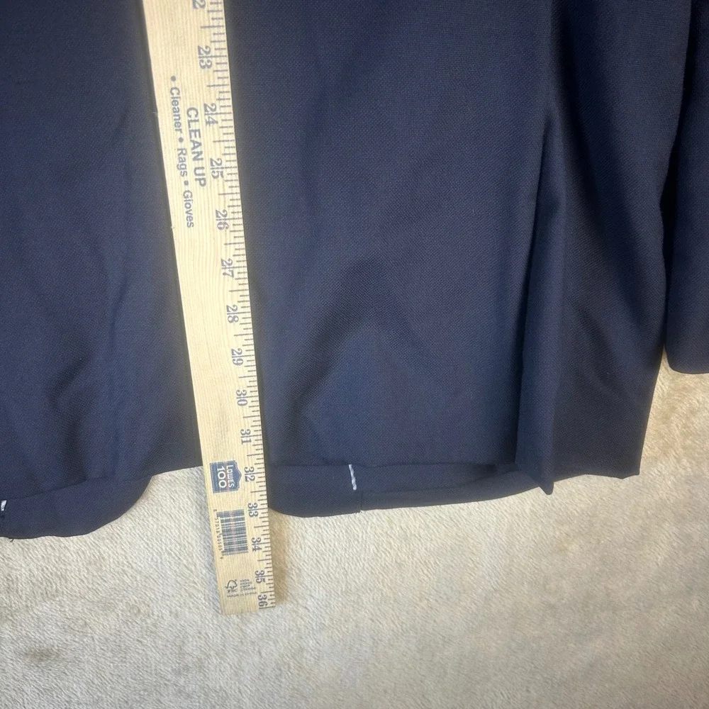 Jos A Bank 42 X-Long Wool Traveler‎ Utility Blazer Navy Blue Tailored Fit